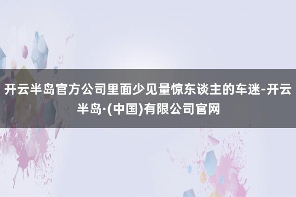 开云半岛官方公司里面少见量惊东谈主的车迷-开云半岛·(中国)有限公司官网