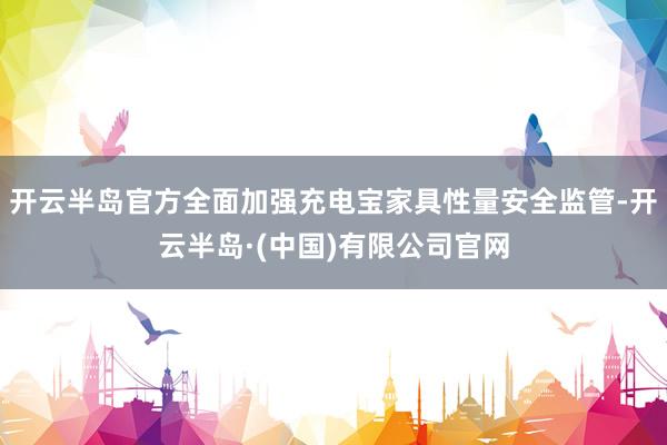 开云半岛官方全面加强充电宝家具性量安全监管-开云半岛·(中国)有限公司官网